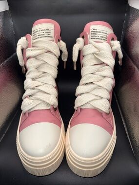 Size 41 EU - Christian Zerotre Calipso 300 Pink Leather Boots, Clean, No OG Box